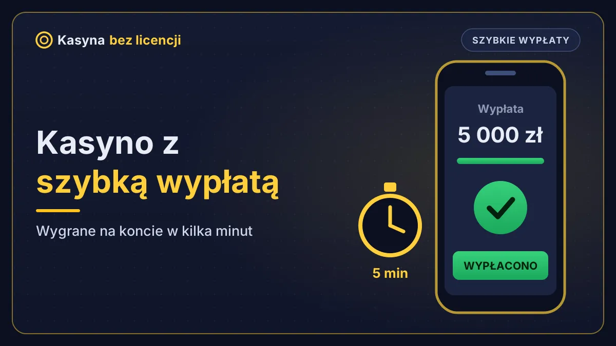 Kasyno z szybką wypłatą – wygrane na koncie w kilka minut